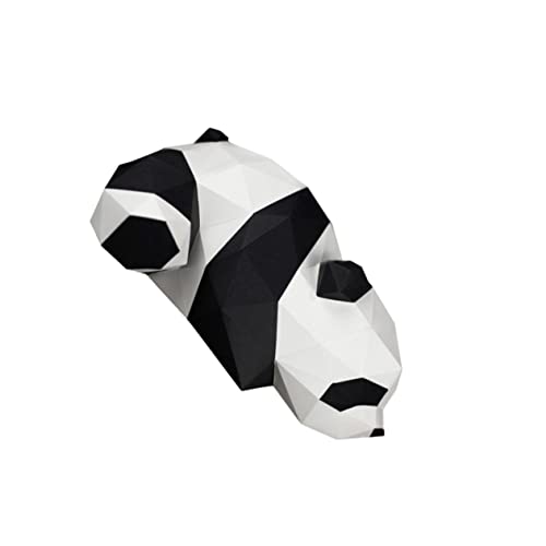 Hohopeti 1stk 3D Geometrisches Origami Süße Skulptur Tierpapier Origami-Papier-Ornament-Spielzeug Tierfigur Büro-Tier-Ornament Panda-rätsel Für Erwachsene 3D-Panda-papiermodell Panda-Puzzle von Hohopeti