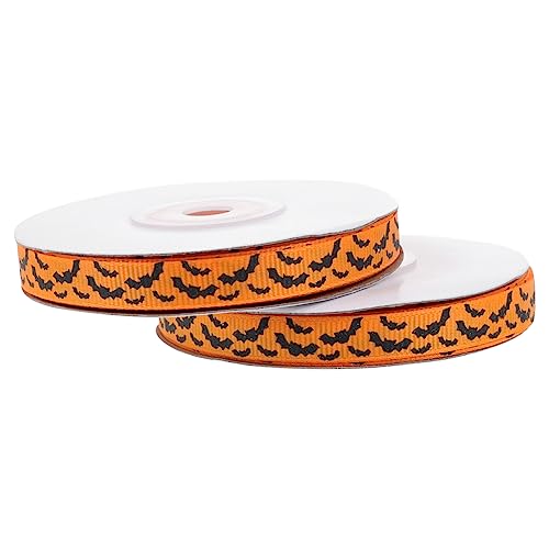 Hohopeti 2 Rollen Halloween-stilband DIY Verpackungsbänder Verpackungskastenbänder von Hohopeti