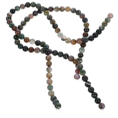 Hohopeti 2 Saiten natursteinperlen gemstone beads Edelsteinperlen ohrringe verschluss Agate Schmuckzubehör Schmuckperlen Schmuckherstellung aus Perlen kleine Perlen natürlicher Achat von Hohopeti