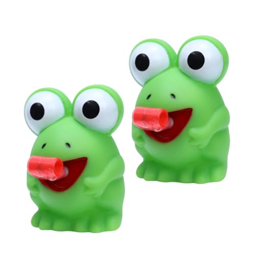 Hohopeti 2 Stück Frosch Sound Spielzeug Neuartiges Quetschspielzeug Neuartiges Dehnbares Spielzeug Tierspielzeug Druckspielzeug Dekompressionsspielzeug Partygeschenk Bezauberndes von Hohopeti