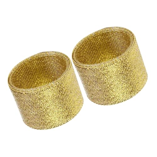 Hohopeti 2-rollen-set Grosgrain-bänder Glitzerband Schleife Verpackungsbänder Aus Stoff Geschenkband Chiffonband Schimmerndes Wiederverwendbares Verpackungsband Für Blumen Golden von Hohopeti