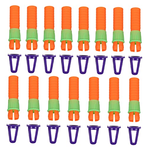 Hohopeti 20 Stk Kreidestift-Extender Bleistifte Verlängerung der Bleistiftlänge bleistift anspitzer bleistiftanspitzer wachsmalstifte Werkzeug Art-Bleistift-Verlängerungs-Extender Plastik von Hohopeti