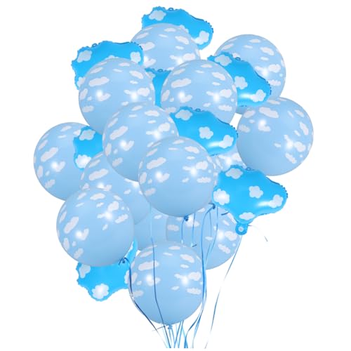 Hohopeti 20 Stück Partydekoration Wolkenballons Für Party Geburtstag Partyballons Partywolkenballons Wolkenballons Dekoration Babyparty Wolkenballons Geburtstagsballons von Hohopeti
