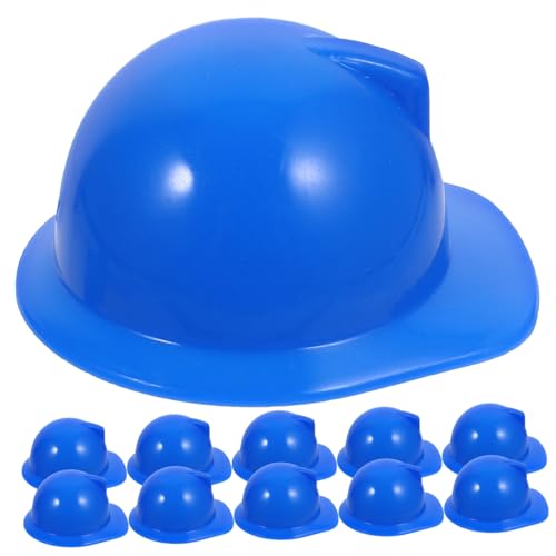 Hohopeti 20 Stück Puppen Schutzhelm Kinderspielzeug Schutzhelme Kinderspielzeug Puppenbau Hut Kunststoff Puppenhut Mini Puppen Schutzhelme Miniatur Puppenhut Puppenhelme von Hohopeti