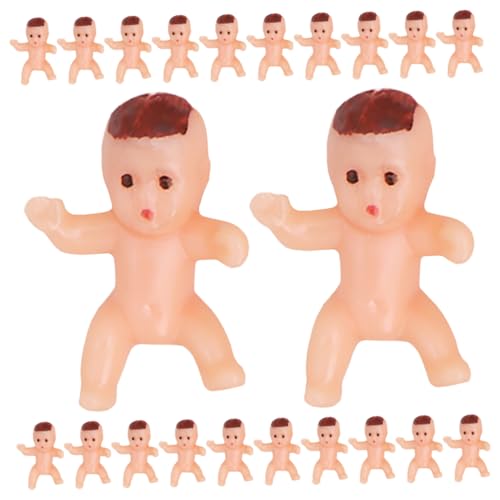 Hohopeti 200st Mini-plastikbaby Tortenaufsätze Für Die Taufe Kleine Babyfiguren -party-requisiten Für Die Babyparty Segne Taufdekorationen Winzige Babys Mini-babys Pp von Hohopeti