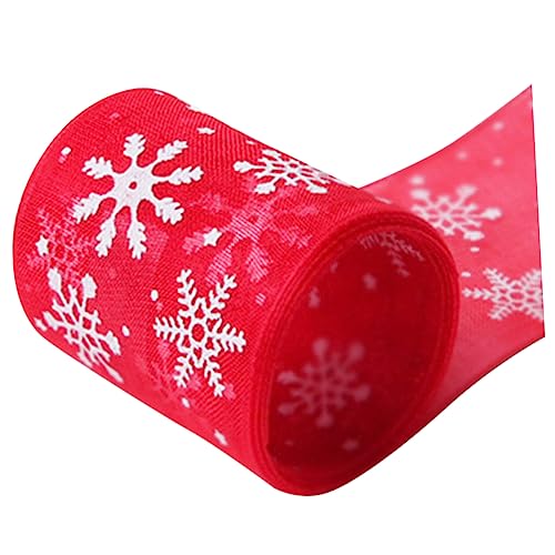 Hohopeti 25 Schleife Geschenkbänder Banddekor Diy Bänder Diy-bänder Einwickeln Weihnachts-design- Dekorative Weihnachtsbänder Weihnachtsbaum Breite Bänder Weihnachtsband Rot von Hohopeti