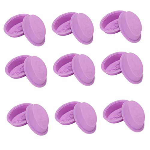 Hohopeti 25 Stk Seifenform silikonform silikonmuffinformen seife form kuchen platte soap mold Backform für Kekse Cakesicles Schimmel Bonbonformen DIY Keksformen kuchenform Kieselgel Violett von Hohopeti