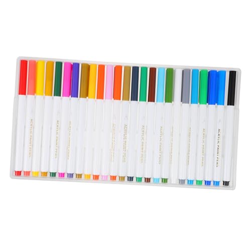 Hohopeti 25st Stift Malen Künstlerische Markierungsstifte Tassen Malstift Acryl-markierungsstift Permanent-marker Farbmarkierungsstift Wasserlösliche Stifte Aquarellstifte Textmarker Pp von Hohopeti