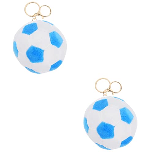 Hohopeti 2St Plüsch-Fußballanhänger Fußball-Schlüsselanhänger als Ornament Basketball-Schlüsselanhänger plüschanhänger fußball geschenkideen exquisiter Schlüsselanhänger Taschenanhänger von Hohopeti