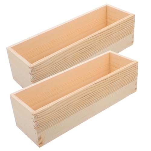 Hohopeti 2st Handgemachte Seifenform Seifenformen Silikonform Für Seife Form Zur Seifenherstellung Diy Bastelwerkzeug Holz Beige von Hohopeti