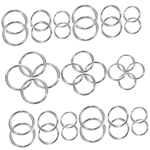 Hohopeti 3 Schmuckring Aus Sterlingsilber Kettengliederringe Halskette Diy Spaltring O Ringe Spaltring Für Schmuck Kleine Biegeringe Ohrring-anhänger-ringe Armband Biegeringe Silver Silber- von Hohopeti