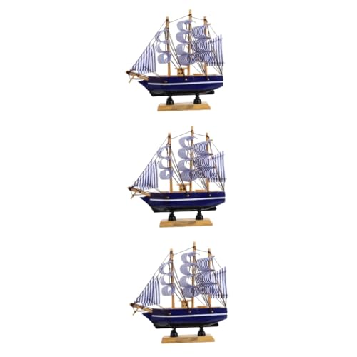 Hohopeti 3 Stk Segelboot Kuchendekoration Kuchendeckel Segelboot Segelschiff Spielzeug Ornament Segelboot-kuchenaufsatz Zubehör Für Die Kuchendekoration Aufdecken 1 Topper Hölzern von Hohopeti