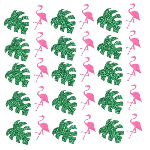 Hohopeti 3 Stück 1 Flamingo-Konfetti Tischdekoration hawaii tischdeko feierstahl fotokugel Tischkonfetti Ananas Konfetti hawaiianisches Thema Konfetti Party-Konfetti-Ornament Nicht gewebt von Hohopeti