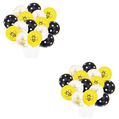 Hohopeti 30 Stück 12 Zubehör für Partydekoration Ballon Bienenanzüge Partyzubehör für den Babygeburtstag Bienenanzug für Kinder wand polsterung living room decoration luftbalons balloons von Hohopeti