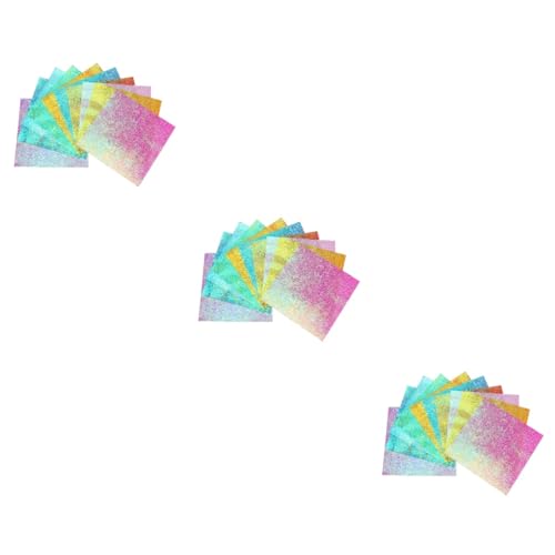 Hohopeti 300 Stk buntes Papier bastelpapier craftpapier Home decoration paper Origami-Papier glänzend schillerndes Papier Perlen-Origami-Papier Packpapier Pergamentpapier Papier falten von Hohopeti