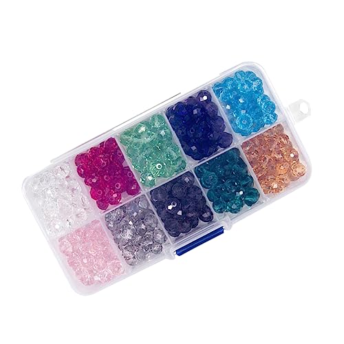 Hohopeti 300St Glasperlen würfelunterlage photostickomni jewelry armreif Perlenmaterialien selber machen bunte Perle runde Perlenperlen runde Abstandsperlen Perlenzubehör Glas von Hohopeti