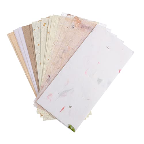 Hohopeti 30st Handgemachtes Material Papier Kraftpapier Designer-papierblock Diy-material Vintage-scrapbooking-papier Pergamentpapier Scrapbooking-bastelpapier Blumendekorationen Das Papier von Hohopeti