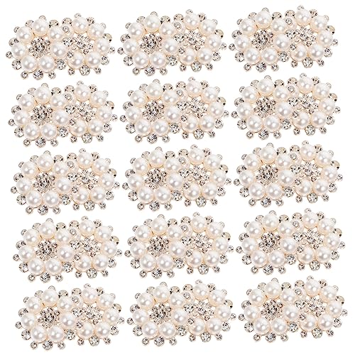 Hohopeti 30st Pearl Snowflake Zubehör Kopfbedeckungen Diy-verzierungen Diy Basteldekorationen Modeschmuck Dekorativer Charme Perlmutt-schneeflocke-taste Perlmuttknöpfe Golden Perle von Hohopeti