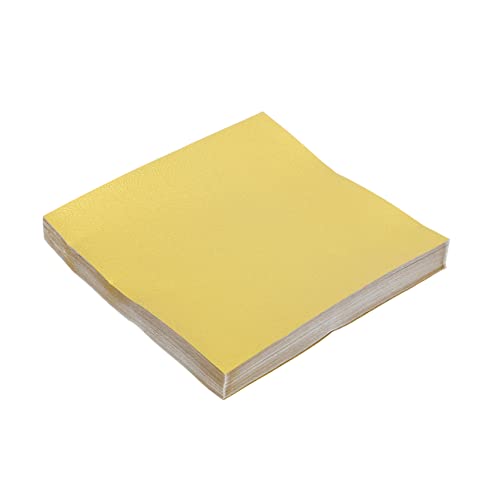 Hohopeti 400 Stk Einseitiges Perlmutt-Origami origami papier kreativpapier Papierhandwerk goldenes Bastelpapier Origami-Papier mit Goldfolie faltbar Faltpapier selber machen Papier falten von Hohopeti