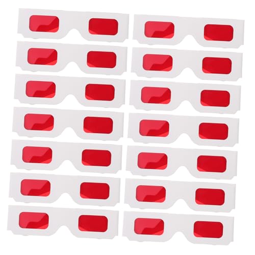 Hohopeti Valentinstag 50pcs Rot Papier 3D Brille Kinder Party Favors Geburtstag Decor Klassenzimmer Belohnungen von Hohopeti