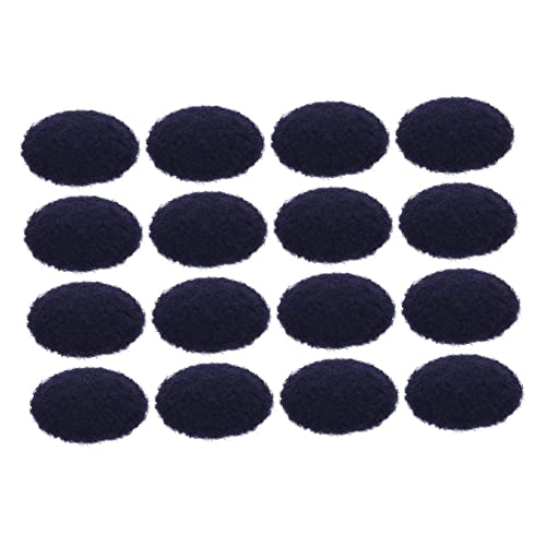 Hohopeti 50 Stück Stoffknopf schwarze Knöpfe Schaltflächen im einfachen Stil All-Match-Tasten Druckknopf-Ersatz mantelknöpfe kleidungsknopf kleidung DIY ornamente Mantelknopf Polyester Blue von Hohopeti