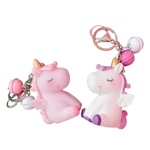 Hohopeti 6 Stk Einhorn-charm-schlüsselanhänger Einhorn-poly-schlüsselanhänger Einhorn-charme von Hohopeti