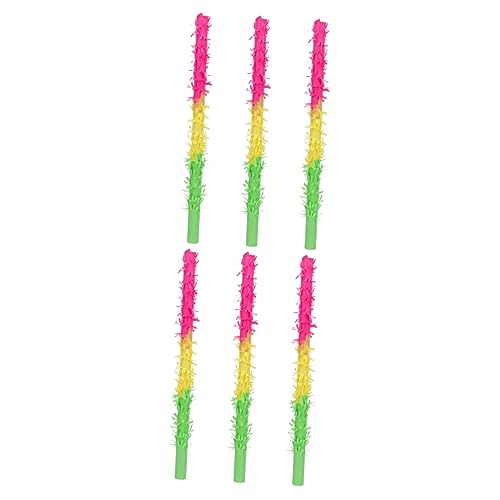 Hohopeti 6 Stk Pinata-stick Für Kinder Für Geburtstagsfeiern Mexikanische Piñata Pinata-spiele Mädchen Pinata-fledermausstock Pinata-sticks Für Kinder Papier von Hohopeti