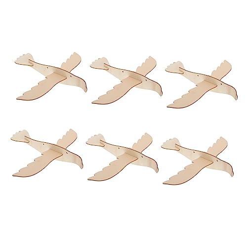 Hohopeti 6St zusammengesetzter Adler aus Holz Spielzeuge Kinder rätsel Kinderspielzeug Kinder basteln Activity für Kinder Holzbausatz Holzornamente Graffiti-Spielzeug aus Holz hölzern von Hohopeti