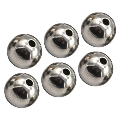 Hohopeti 6pcs Loch Perlen Armbänder Kügelchen Halskette Perlen DIY -schmuck Herstellung Perlen Newtons Cradle Ball von Hohopeti