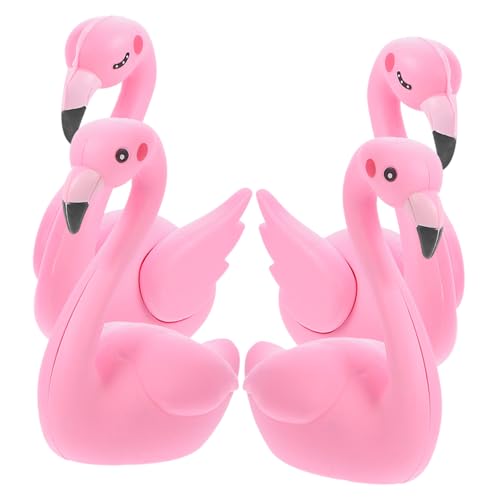 Hohopeti 8 Stk Flamingo-Ornament cake decoration kuchen dekoration Non-edible cake topper Adorable cake topper Flamingo-Partydekorationen Flamingo-Figur Flamingo-Schmuck Vinyl Handwerk von Hohopeti