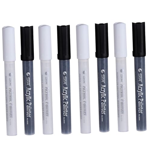 Hohopeti 8st Aquarells Tift Marker Textmarker Acrylstift Farbmarker Stift Markierungsstifte Mit Doppelspitze Acrylmarker Stifte Acrylfarbenmarkerstifte Marker Zum Färben Von Wasser Plastik von Hohopeti