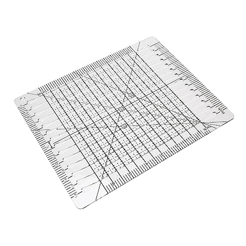 Hohopeti DIY Patchwork Schnittlineal Schneiderlineal Für Präzises Zuschneiden Von Stoffen Und Bekleidung Rechteckige Schablone Für Nähbedarf Und Schneiderwerkzeuge von Hohopeti