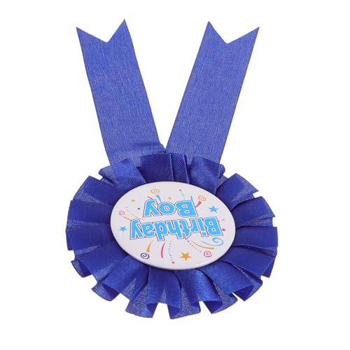 Hohopeti Geburtstagskind-abzeichen Alles Zum Geburtstag-abzeichen-pin Preisband Zum Geburtstag Alles Zum Geburtstag-bandabzeichen Broschen Für Jungen Blue Weißblech von Hohopeti