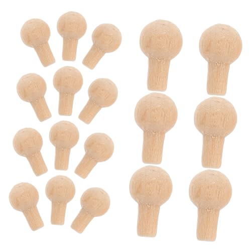 Hohopeti Miniatur-Hardware-kit Für Puppenhäuser 50-teilig Runde Miniatur-zuggriffe Miniatur-türgriffe Aus Holz Für Puppenhäuser Möbelknöpfe Für Jungen Und Mädchen Rollenspiele von Hohopeti