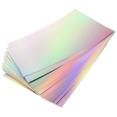 Hohopeti Schimmerndes Bastelt Schuldekorationspapier Zeitschriftenpapier Doppelseitiges Holografisches Kinderspielzeug Dekorpapier Bastelpapier Papierstau Faltpapier Schuldekorpapier von Hohopeti