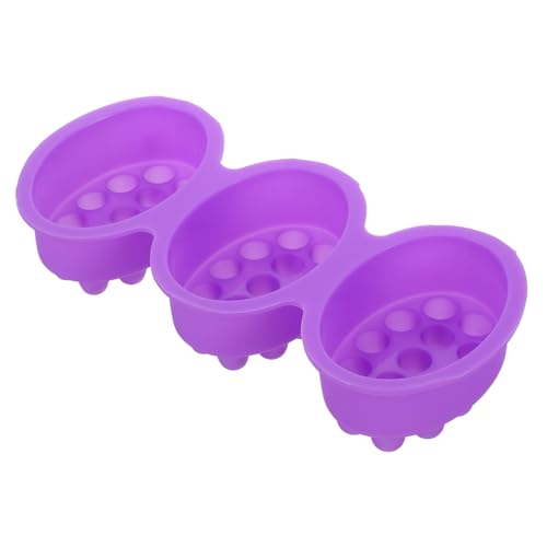 Hohopeti Seifenform beemysafe bastelzeug Massagebürste seife form soap mold Haushaltsseife Silikonform für Seifenmassage Form zur Seifenherstellung dekorative silikonform Kieselgel Violett von Hohopeti