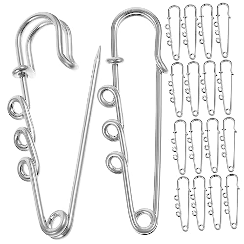 Hohopeti Sicherheitsnadeln Mit öchern Metallnadeln Für DIY Sicherheitskleidung Clips Bekleidungsfixierung Legierungs Sicherheitsnadeln 50mm Für Schmuck Und von Hohopeti