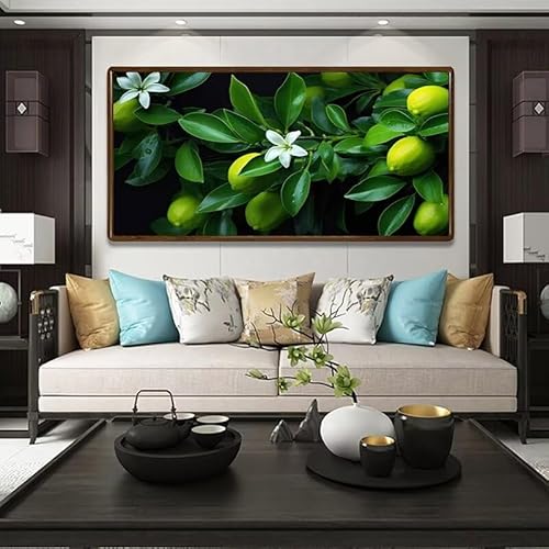 5D Diamond Painting Olive Baum Diamond Painting Erwachsene Groß xxl 120x60 cm, DIY Malen Nach Zahlen Erwachsene Diamant Painting Bilder Cross Stickerei Craft für Home Wanddekoration Geschenke，b102 von Hojoomo