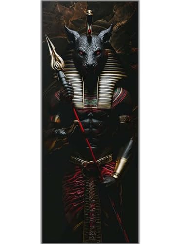 Diamond Painting Ägypten Anubis, Diamond Painting Groß xxl 120 X 40 cm, DIY Diamant Painting Bilder, 5D Diamond Painting Erwachsene, Daiments Painting Diamond Art Crafts, Haus Wand Dekoration -575FC von Hojoomo