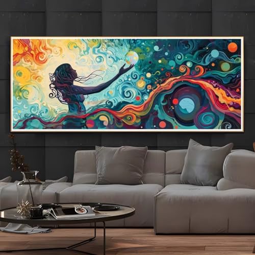 Diamond Painting Fantasie Fee, Diamond Painting Groß xxl 120 X 40cm, DIY Diamant Painting Bilder, 5D Diamond Painting Erwachsene, Daiments Painting Diamond-Painting Crafts, Haus Wand Dekoration -346FC von Hojoomo