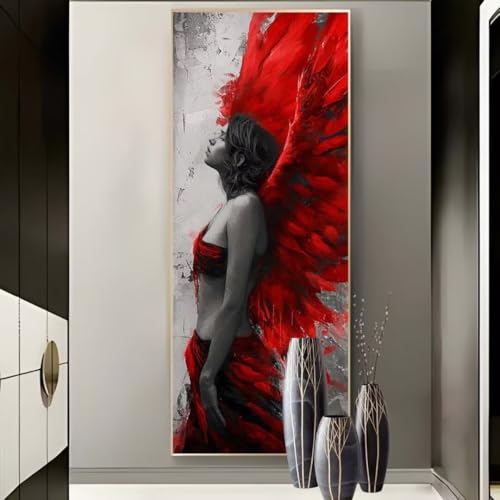 Diamond Painting Sexy Engel Diamond Painting Erwachsene 5D Diamant Painting Bilder Erwachsene, DIY Eckige Steine Diamond Painting Set Strass Stickerei für Home Wand Dekor Geschenke (180x70cm) -428BD von Hojoomo