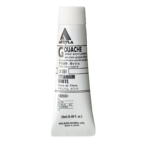 Holbein Acryl La Gouache Titanweiß D151 20ml (6 Nr.) von Holbein