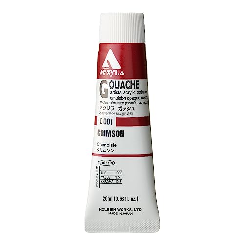 Holbein Acryl La Gouache hochrot D001 20ml (6 Nr.) von Holbein