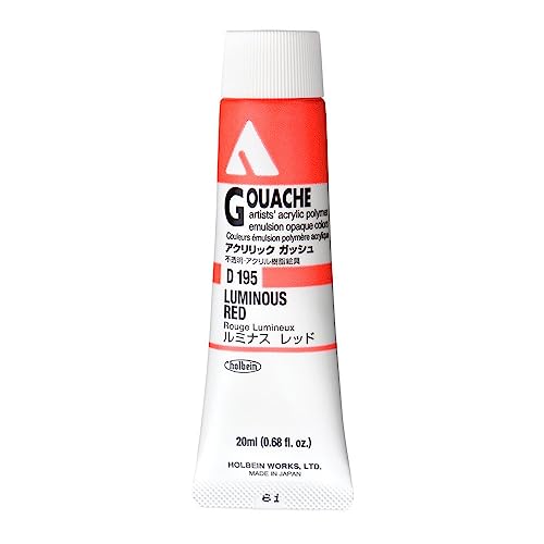 Holbein Acryla Gouache Luminous Red (C) 20ml by Holbein Acryla Gouache von Holbein