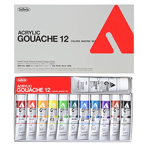 Holbein Acryla Gouache Master Set Of 12 20Ml von Holbein