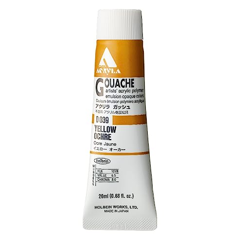 Holbein Acryla Gouache Yellow Ochre (A) 20ml by Holbein Acryla Gouache von Holbein