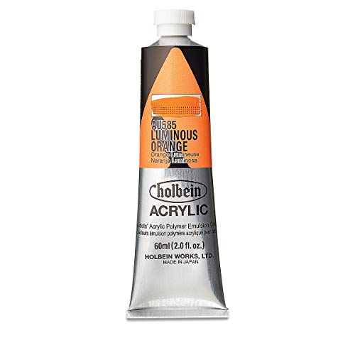 Holbein Artist Heavy Body Acrylfarbe, 60 ml, leuchtorange von Holbein