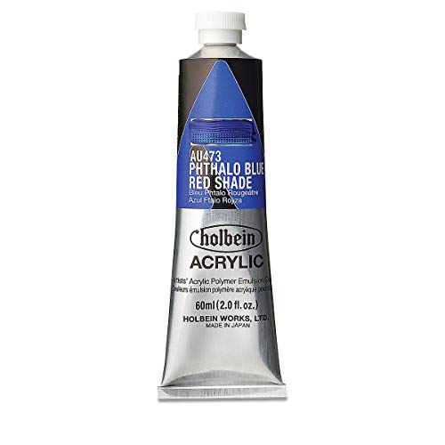 Holbein Artist Heavy Body Acrylfarbe, 60 ml Tube, Pthalo Blue Red Shade von Holbein