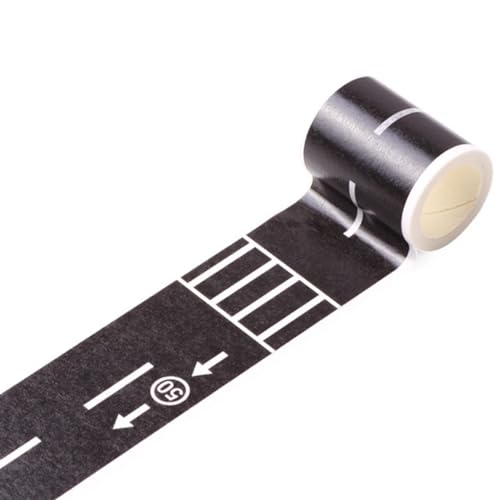 2 Rollen Washi Tape, Eisenbahn Straßenband, Verkehr Washi Klebeband Dekorative, Road Tape Wandtattoo, Mit Straßen Wandtattoo, Für Wanddekoration, Wohnzimmer, Schlafzimmer, Freizeitraum von Holdes