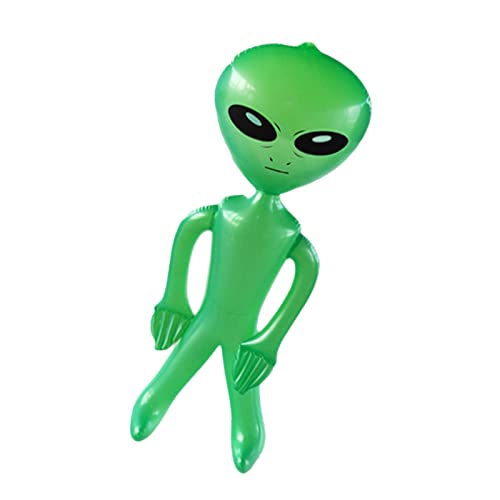 Halloween Alien Aufblasbar, Aufblaspuppe Aufblasbarer Alien Marsmann Aufblasbarer Geist, Große Grüne Alien Halloween Dekorationen, Aufblasbares Spielzeug, Alien Ballons, 90 cm von Holdes